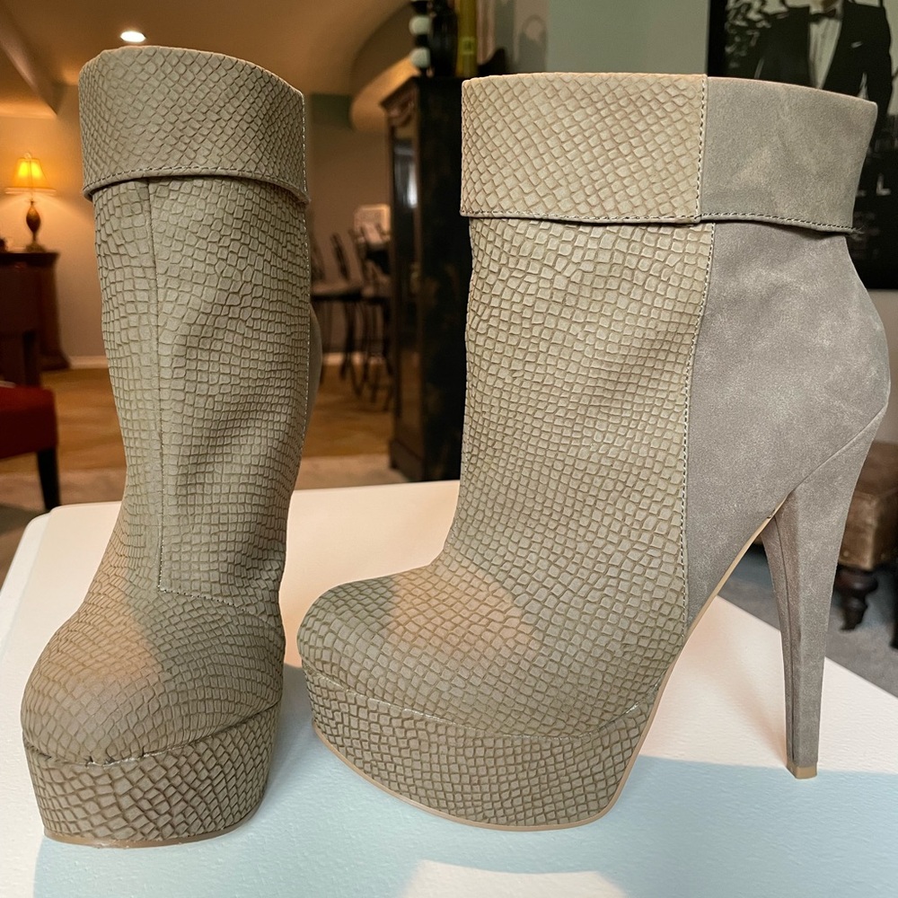 Taupe booties